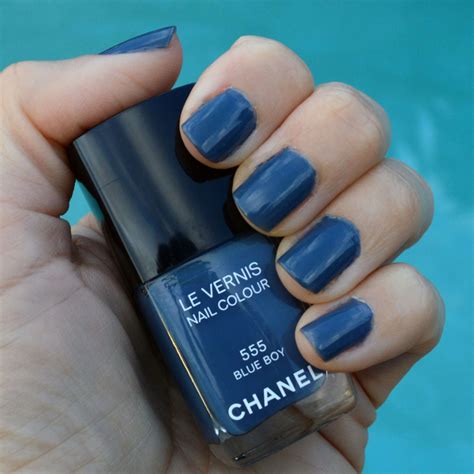 chanel blue satin nail polish|chanel blue boy nail polish.